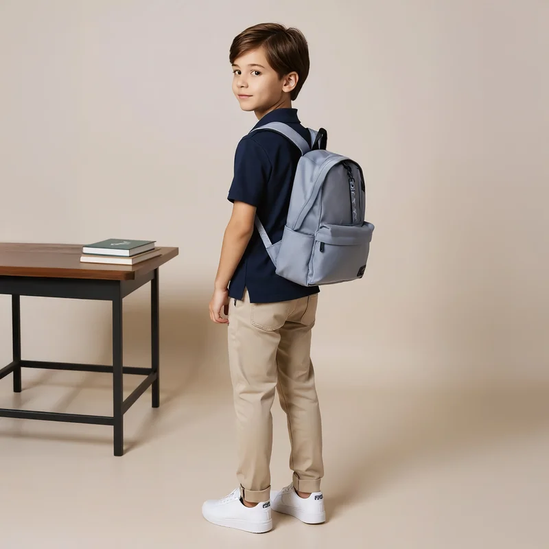 ماست Backpack-Sustainable-1 Cmprt-22L (Rpet Pu) Grey \ 32?17?42